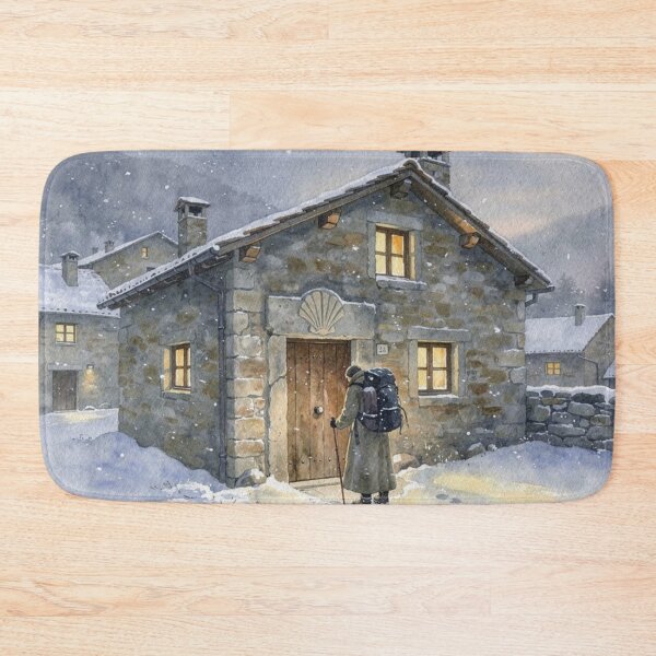 Item preview, Winter, arrival at the inn (Camino de Santiago) designed and sold by jefboutique6150.