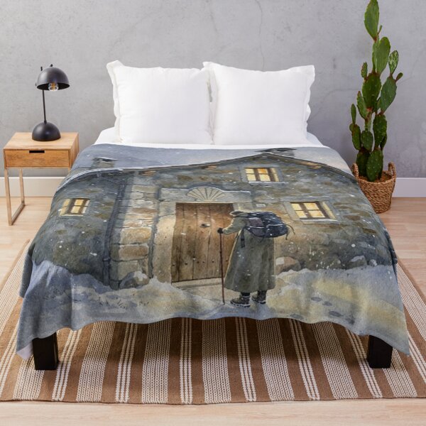 Item preview, Winter, arrival at the inn (Camino de Santiago) designed and sold by jefboutique6150.