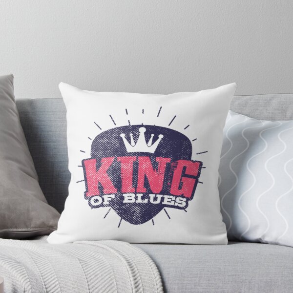 Item preview, King Of Blues Crown Typography Design designed and sold by JoshuaudArt.