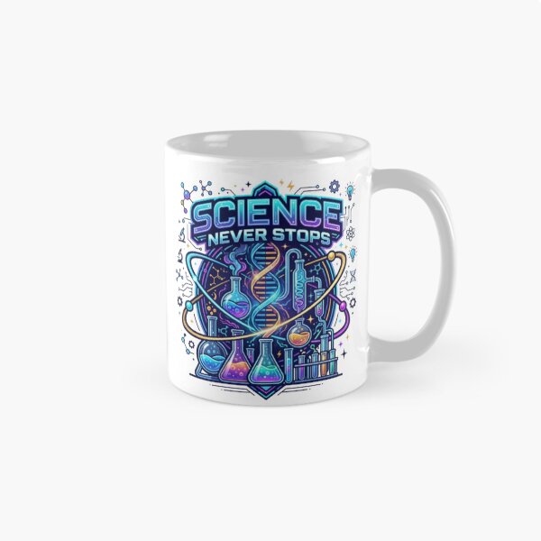 Item preview, Science Lover Science Never Stops Futuristic Scientific Design designed and sold by PixelStyle Studio.