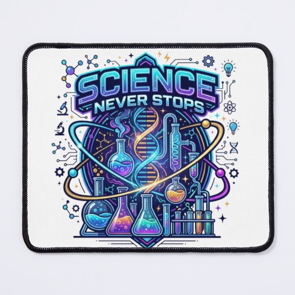 Item preview, Science Lover Science Never Stops Futuristic Scientific Design designed and sold by PixelStyle Studio.