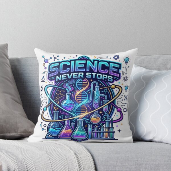 Item preview, Science Lover Science Never Stops Futuristic Scientific Design designed and sold by PixelStyle Studio.