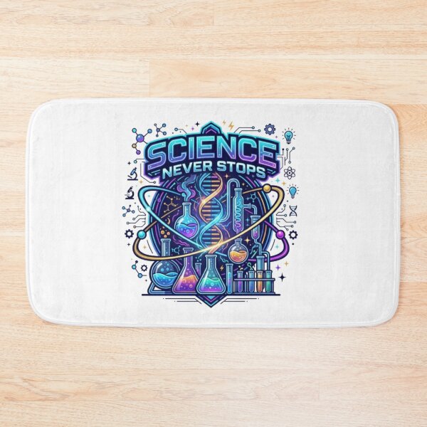 Item preview, Science Lover Science Never Stops Futuristic Scientific Design designed and sold by PixelStyle Studio.