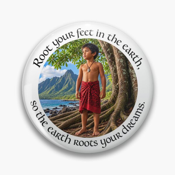 Item preview, Polynesian Grounding Proverb - Root your feet in the earth | Pacific Art designed and sold by ShakaLife.org.