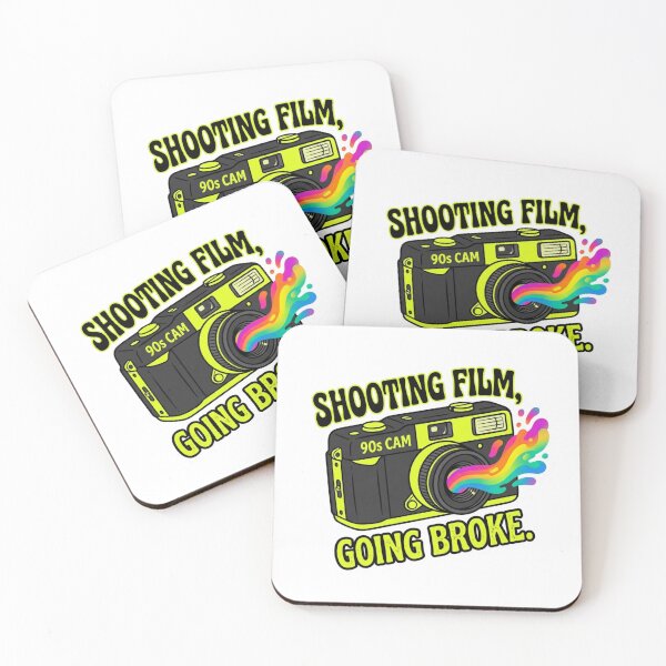Item preview, Shooting Film Going Broke Retro 90s Cam 35mm Analog Photographer Humor designed and sold by raedattia.