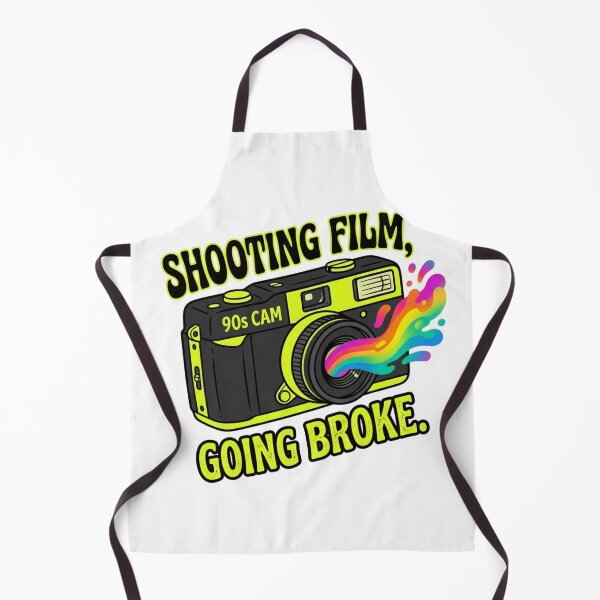 Item preview, Shooting Film Going Broke Retro 90s Cam 35mm Analog Photographer Humor designed and sold by raedattia.
