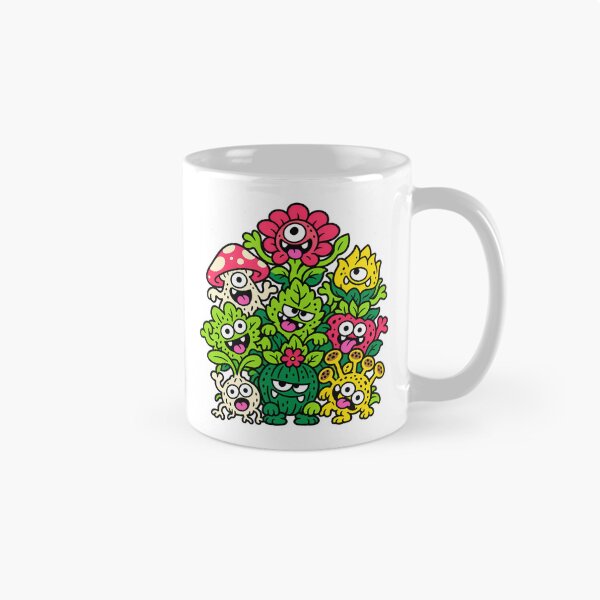 Item preview, Weird Plant Creature Garden Colorful Doodle Art designed and sold by Thai Vibe Studio.