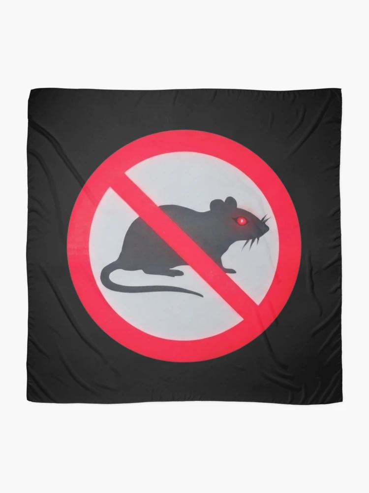 Thumbnail 2 of 3, Scarf, No Rats designed and sold by Mad Apparel.