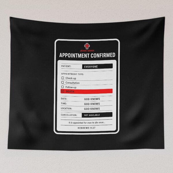 Item preview, Hebrews 9:27 It Is Appointed For Man To Die Once designed and sold by plushism.