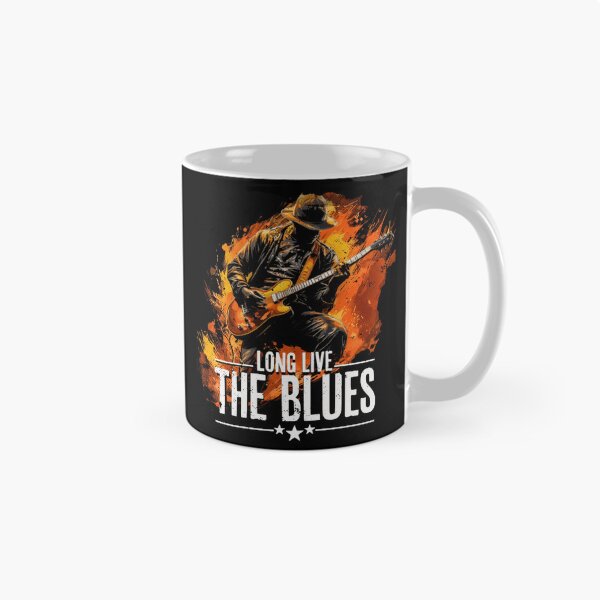 Item preview, Long Live The Blues Guitar Design designed and sold by JoshuaudArt.