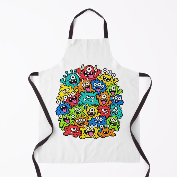 Item preview, Colorful Creature Riot Bold Doodle Monster Collage designed and sold by Thai Vibe Studio.