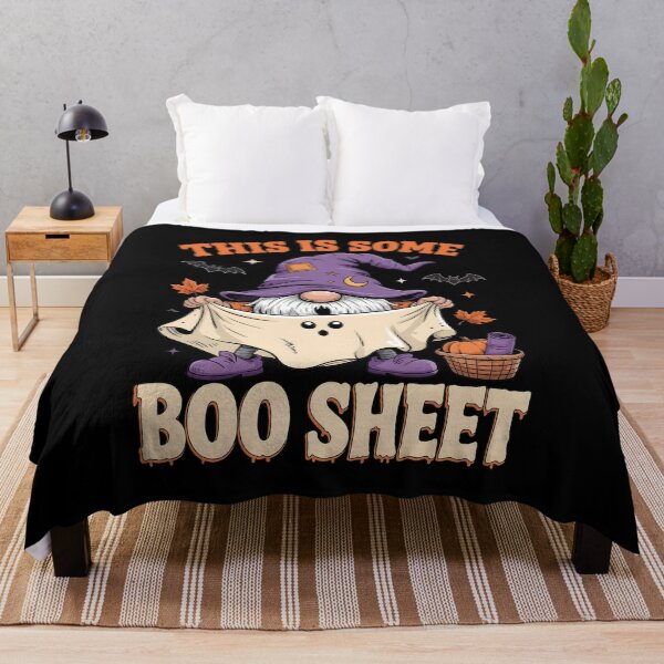 Item preview, This Is Some Boo Sheet Gnome Halloween designed and sold by SoyLamderma.