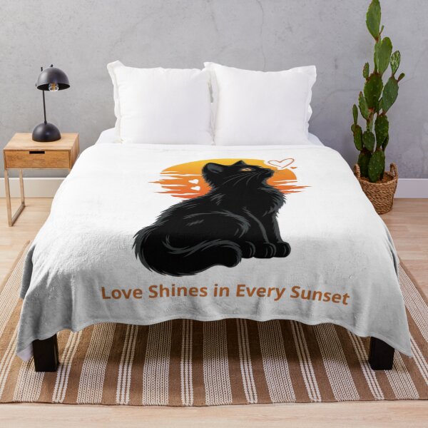 Item preview, The black cat at sunset designed and sold by Ali-Art-Shop.
