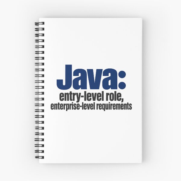 Artikelvorschau, Java-Einsteigerrolle, Unternehmensanforderungen, Lustige Programmierer-Typografie entworfen und verkauft von ThreadQuirk.