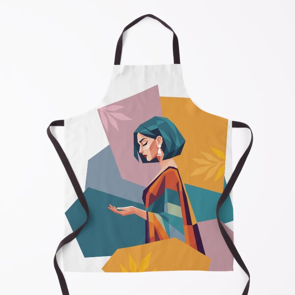 Item preview, Retrato poligonal de mujer en arte vectorial geométrico designed and sold by drTerrens.