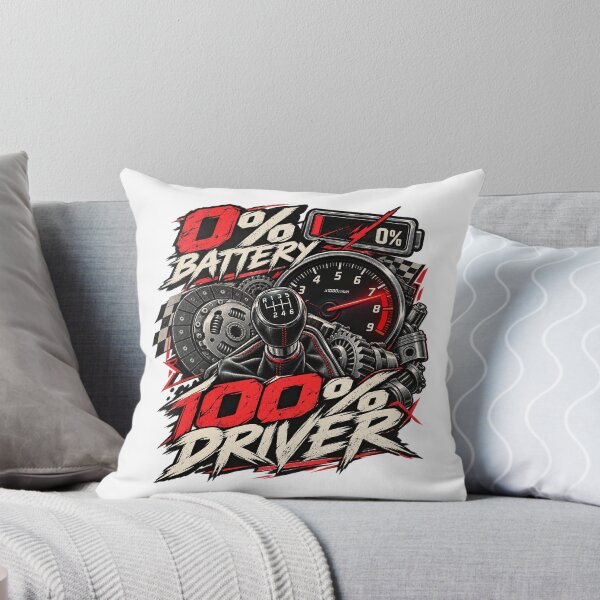 Item preview, 0% Battery 100% Driver - Manual Car Enthusiast designed and sold by ButimarArt.