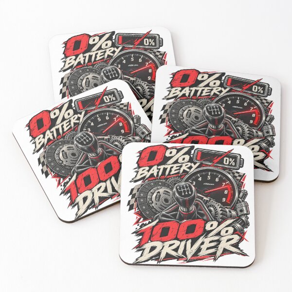 Item preview, 0% Battery 100% Driver - Manual Car Enthusiast designed and sold by ButimarArt.