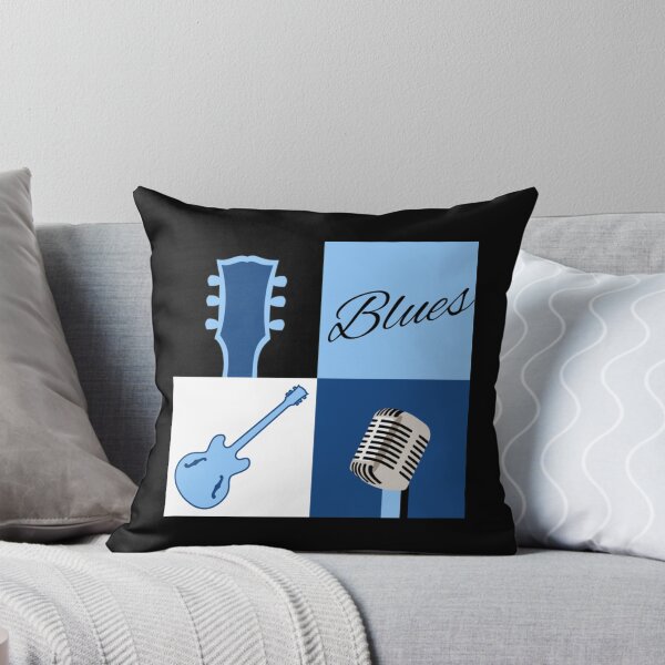 Item preview, Blue Blues Music Pattern Design designed and sold by JoshuaudArt.