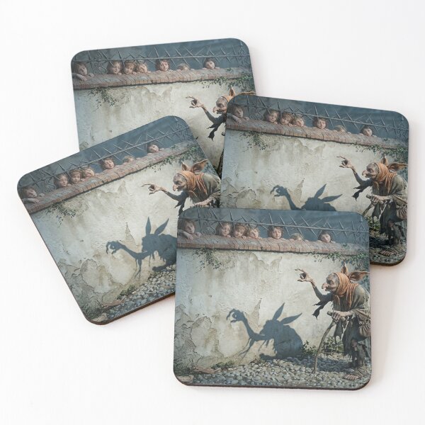 Item preview, Old woman shadow playing for children after Arthur Rackham designed and sold by Vintage Designs +.