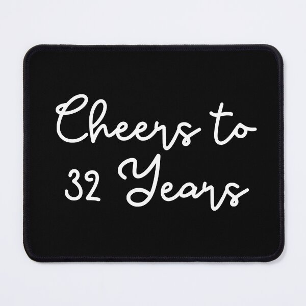 Item preview, Cheers to 32 Years - 32nd Wedding Anniversary Gift for Couples Men Women designed and sold by Mozaic Clothes.