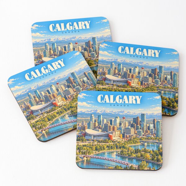 Item preview, Calgary Vintage Canadian Prairie City Art designed and sold by MichaeIRellov.