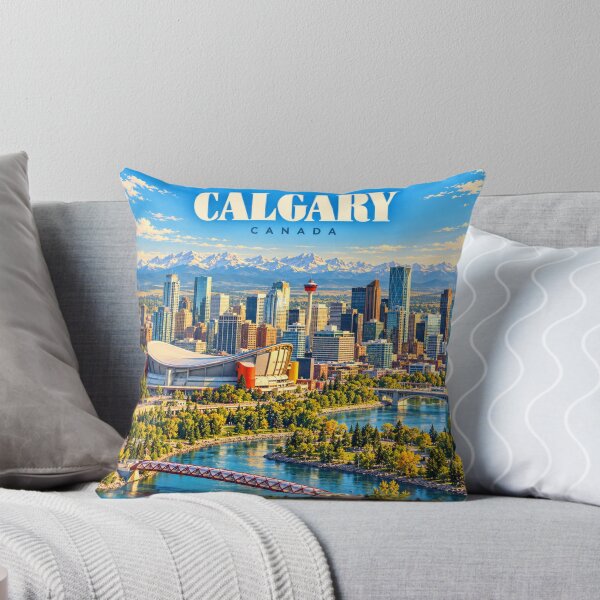 Item preview, Calgary Vintage Canadian Prairie City Art designed and sold by MichaeIRellov.