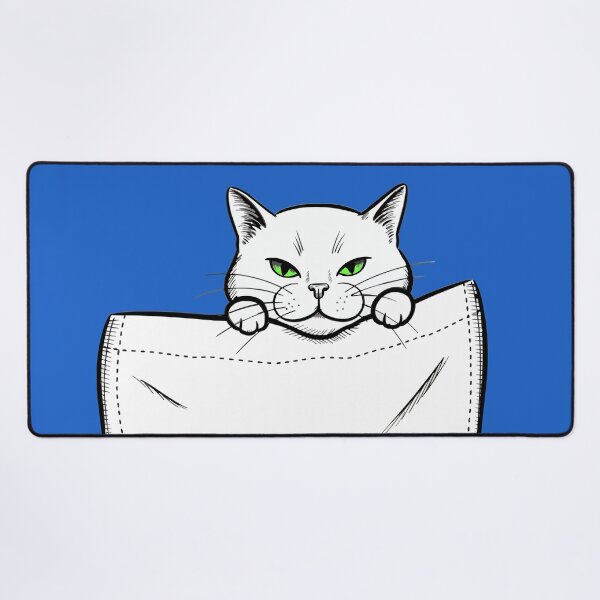Item preview, Cat Peeking Out of Pocket Sketch designed and sold by Litely.