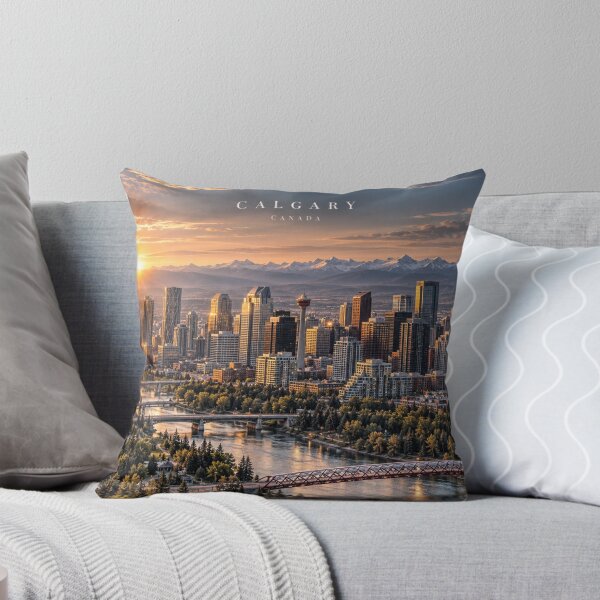 Item preview, Calgary Cinematic Monochrome City Artwork designed and sold by MichaeIRellov.