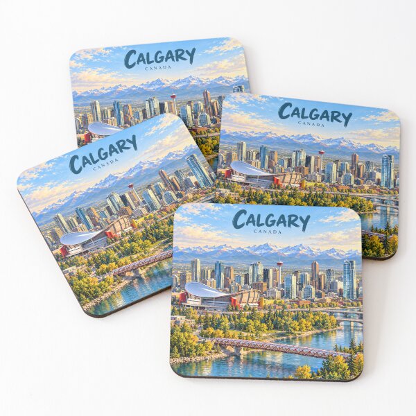 Item preview, Calgary Painterly Canadian City Impression designed and sold by MichaeIRellov.