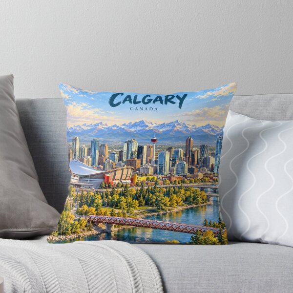 Item preview, Calgary Painterly Canadian City Impression designed and sold by MichaeIRellov.