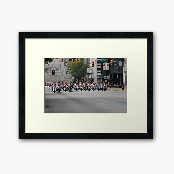 Spelling Motorcycles Framed Art Print