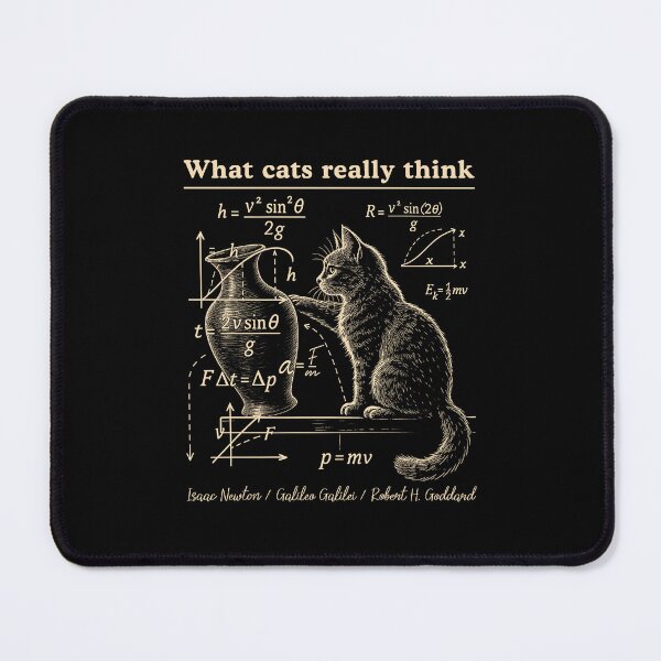 Item preview, What Cats Really Think Funny Science Cat designed and sold by nosu-art-pod.