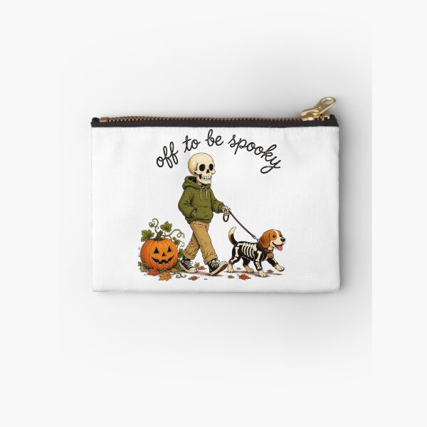 Item preview,  Off to Be Spooky Skeleton Dog Halloween – Skeleton Walking Dog designed and sold by elisarasada.