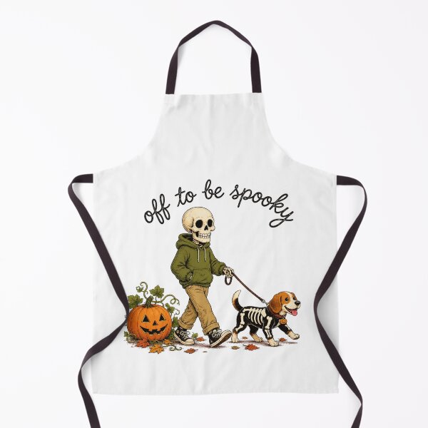 Item preview, Off to Be Spooky Skeleton Dog Halloween – Skeleton Walking Dog designed and sold by elisarasada.