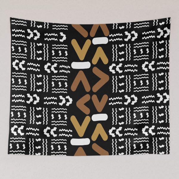 Item preview, African printed fabric – Bogolan patterns designed and sold by Wolagno.