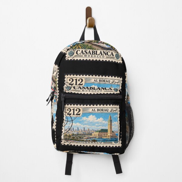 Item preview, Vintage Casablanca Morocco Travel Stamp Al Boraq Train designed and sold by InPrintedWord.