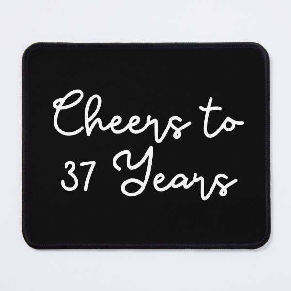 Item preview, Cheers to 37 Years - 37th Wedding Anniversary Gift for Couples Men Women designed and sold by Mozaic Clothes.