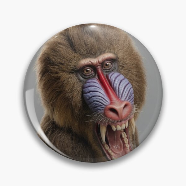 Item preview, Mandrill baboon 3D render art designed and sold by Vintage Designs +.