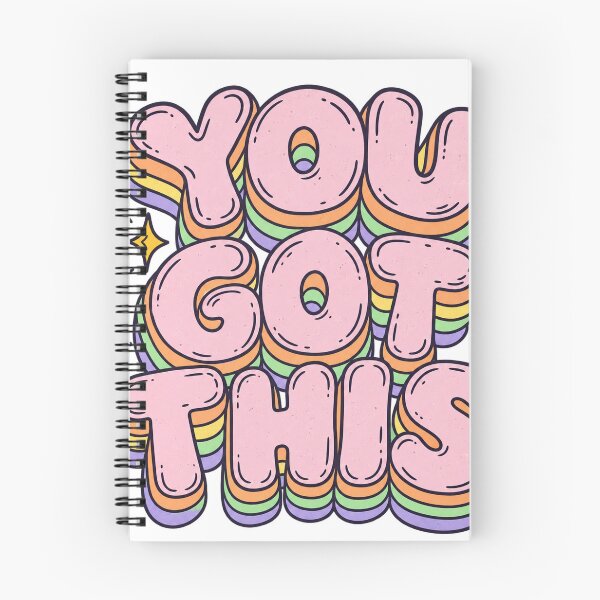 Item preview, You Got This Retro Saying Typography Motivation Pastel designed and sold by LongIslandDesgn.