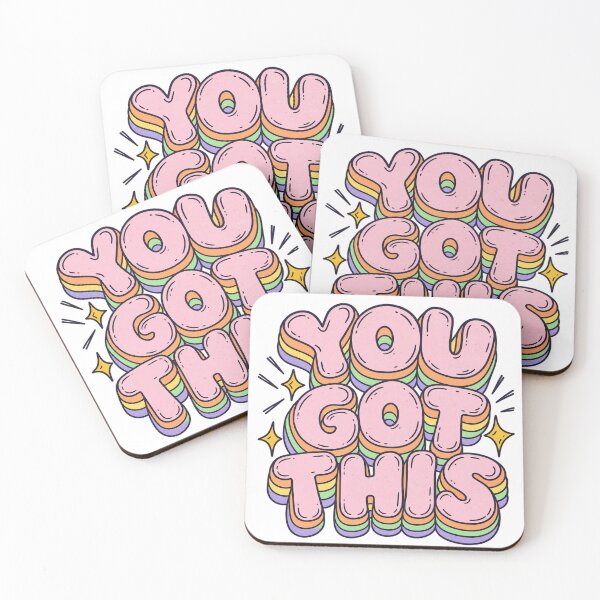 Item preview, You Got This Retro Saying Typography Motivation Pastel designed and sold by LongIslandDesgn.