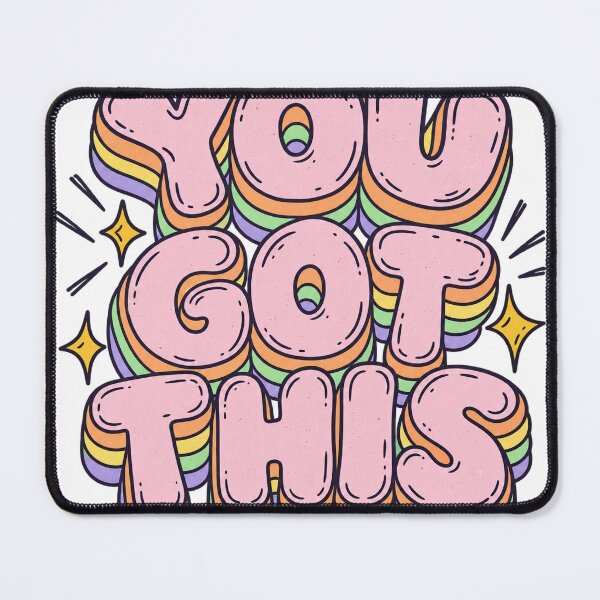 Item preview, You Got This Retro Saying Typography Motivation Pastel designed and sold by LongIslandDesgn.