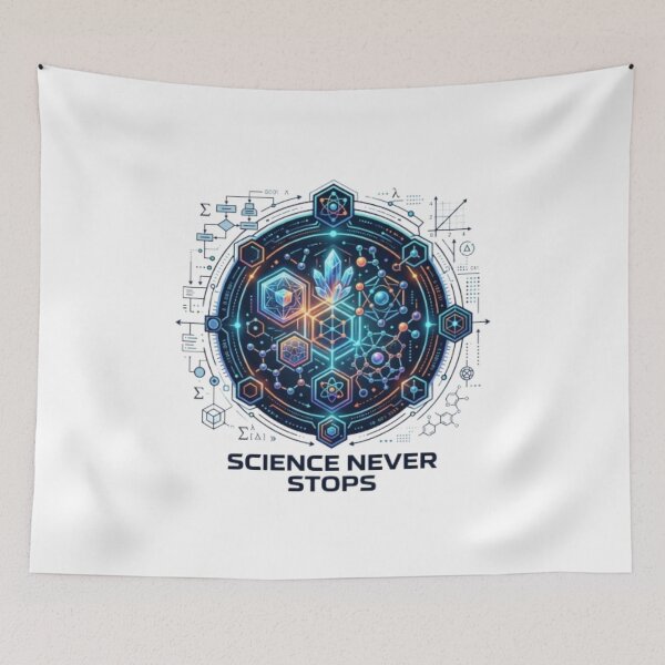 Item preview, STEM Science Never Stops Scientist Futuristic Technology Design designed and sold by PixelStyle Studio.