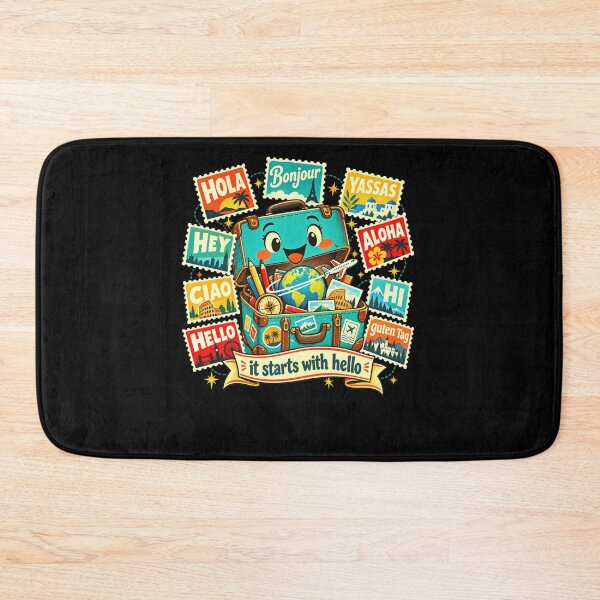 Item preview, It Starts With Hello World Traveler Greetings Adventure designed and sold by FolkGraphics.