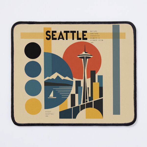Item preview, Seattle Vintage Style Travel Poster designed and sold by rogue-design.