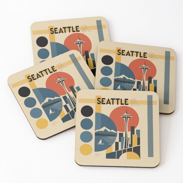 Item preview, Seattle Vintage Style Travel Poster designed and sold by rogue-design.