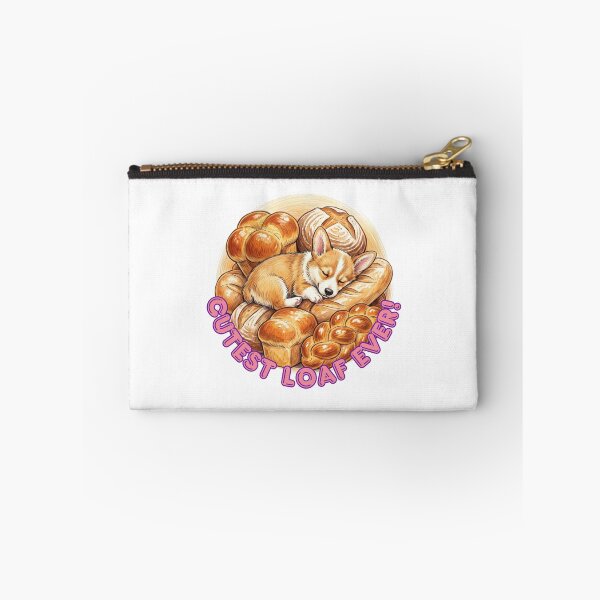 Item preview, Cutest Loaf Ever – Sleeping Corgi Puppy in a Bread Basket designed and sold by Woof-Worthy-ART.