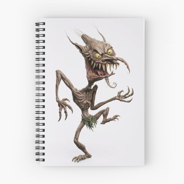 Item preview, Creepy dancing Goblin illustration designed and sold by Vintage Designs +.