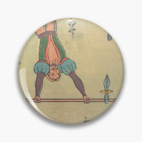 Item preview, Acrobats from Central India Performing (with Knives) by Utagawa Yoshitora  designed and sold by AnimaliaStar.