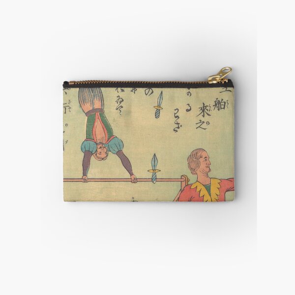 Item preview, Acrobats from Central India Performing (with Knives) by Utagawa Yoshitora  designed and sold by AnimaliaStar.