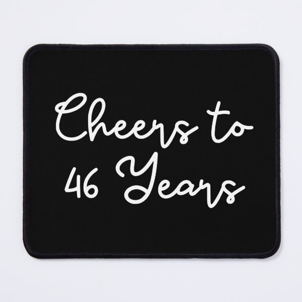 Item preview, Cheers to 46 Years - 46th Wedding Anniversary Gift for Couples Men Women designed and sold by Mozaic Clothes.